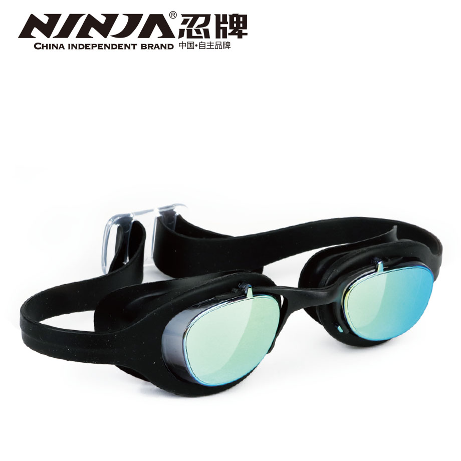 忍牌防霧防水防紫外線電鍍泳鏡NY1018